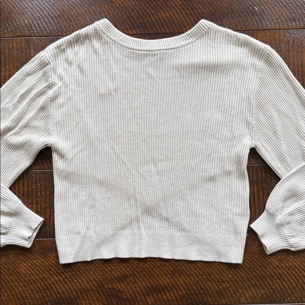 LULULEMON Reversible CrossOver Sweater Size 4 Balletcore Yoga - Picture 5 of 7